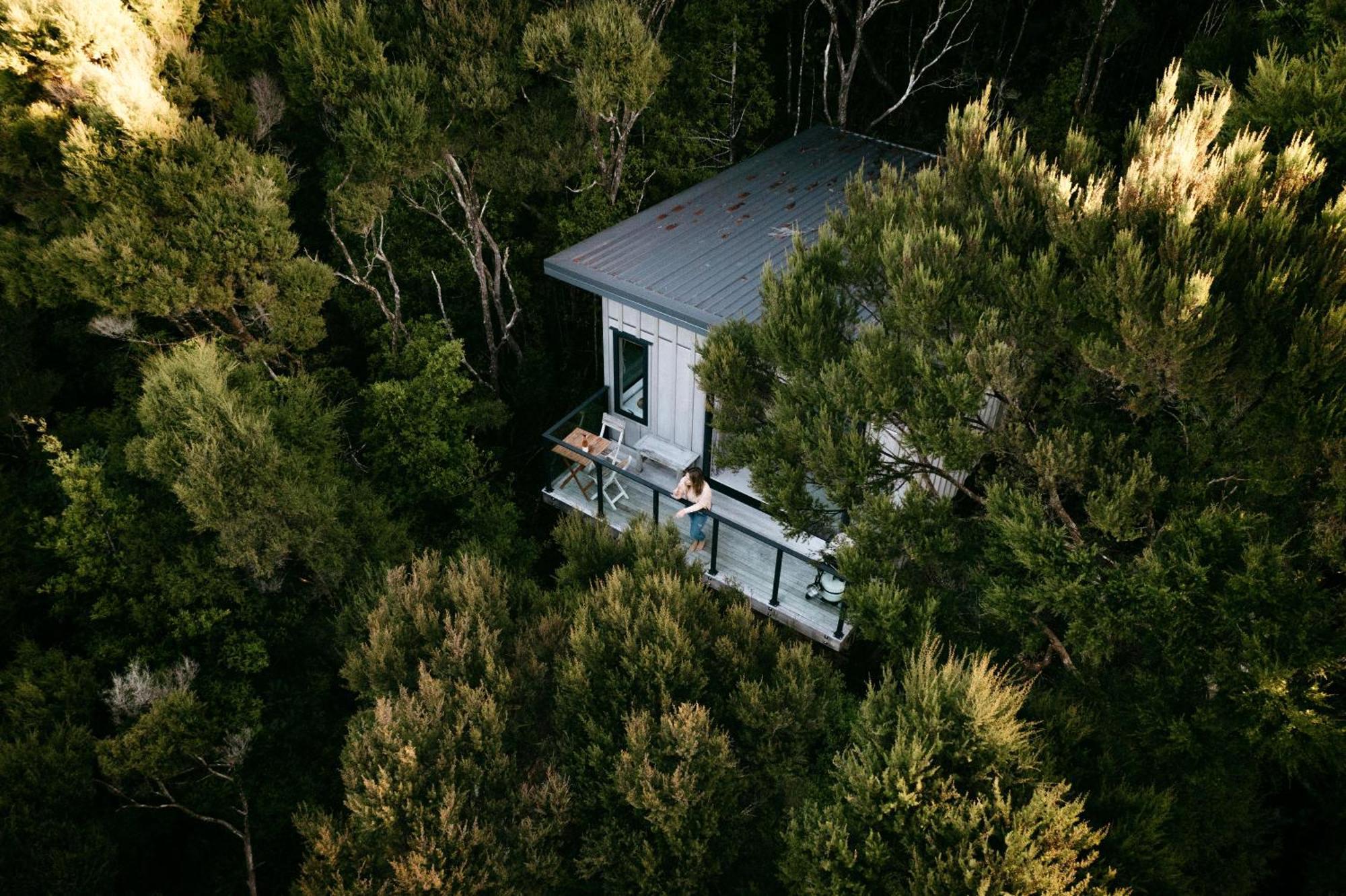 Treetop Tranquility At Rekindle Tree Houses Opua Екстериор снимка